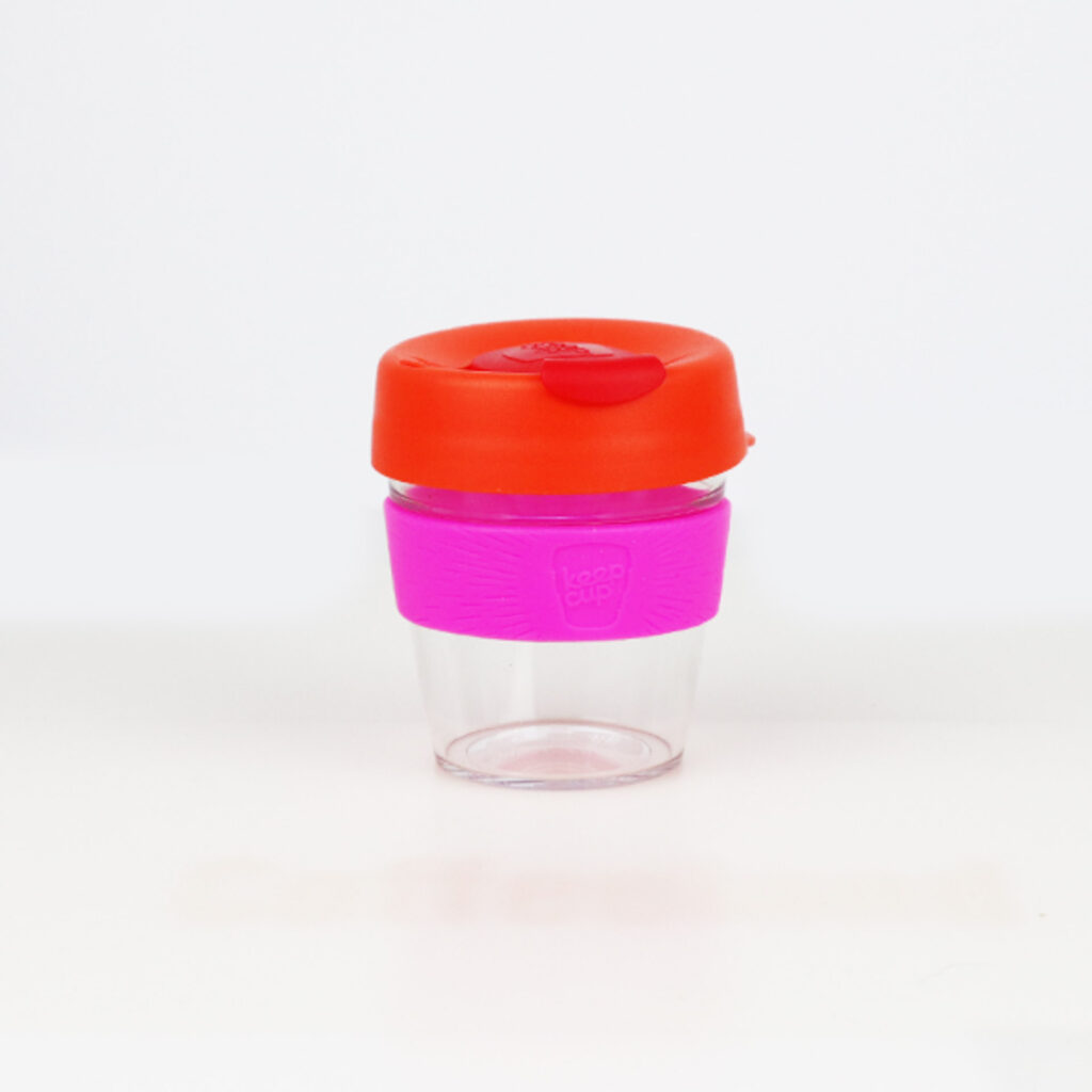 KeepCup orig. S sklo červ/ruž, zel/modrá