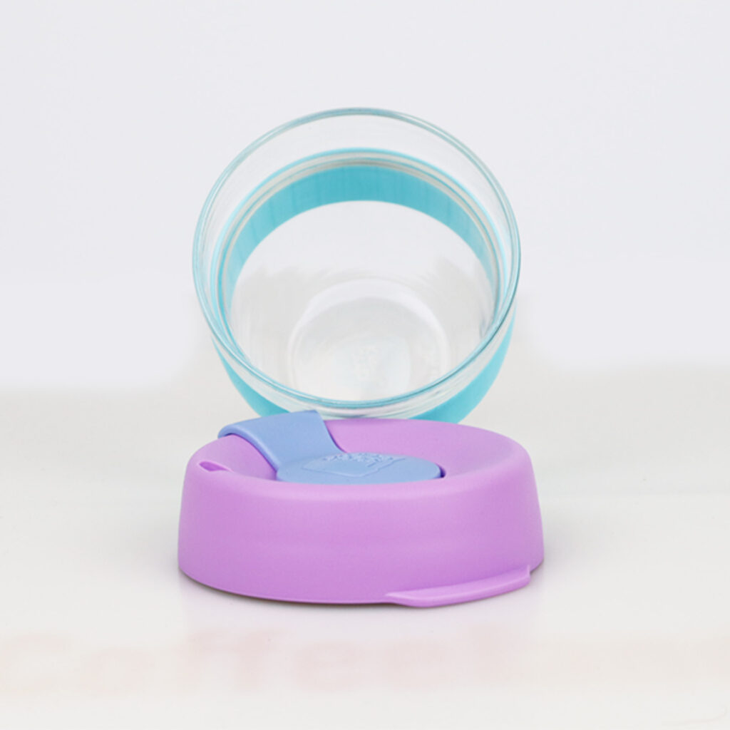 KeepCup Brew S sklo fialová/slabo modrá
