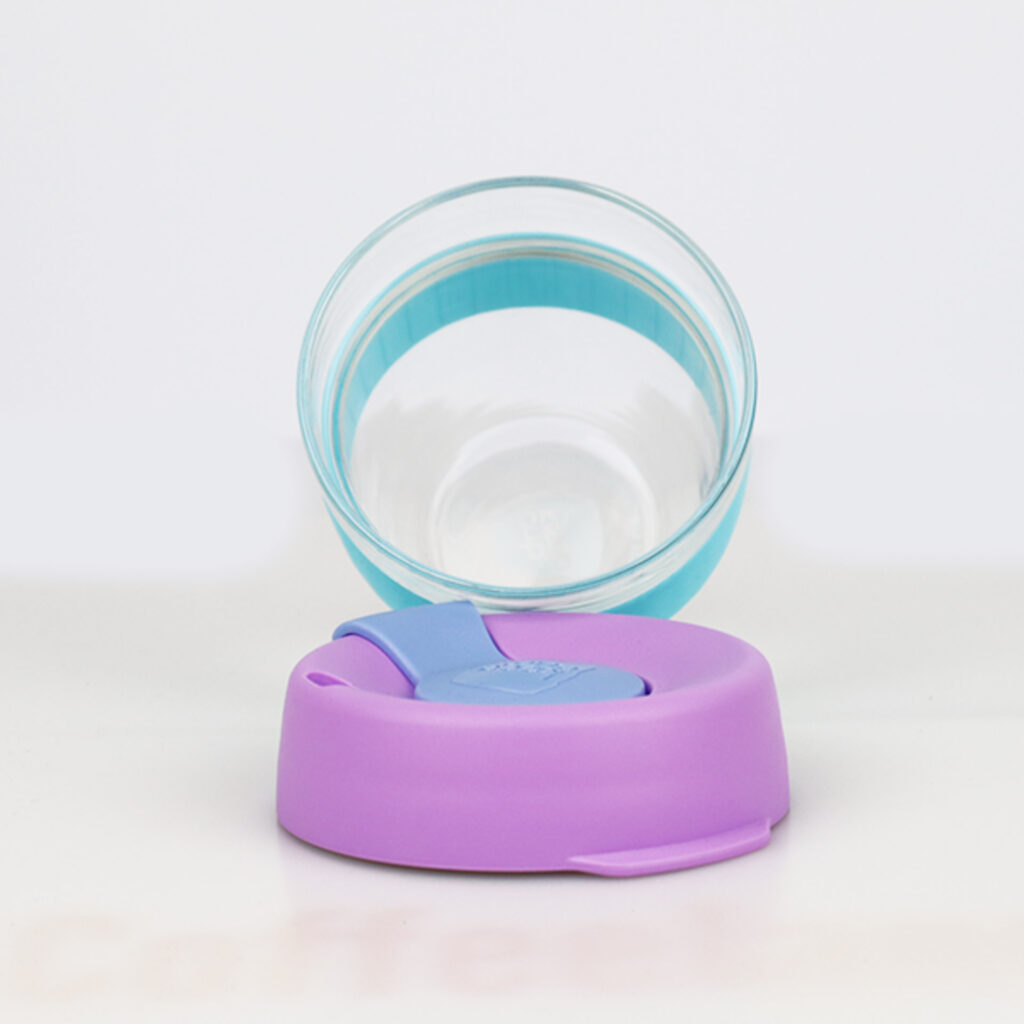 KeepCup Brew S sklo fialová/slabo modrá