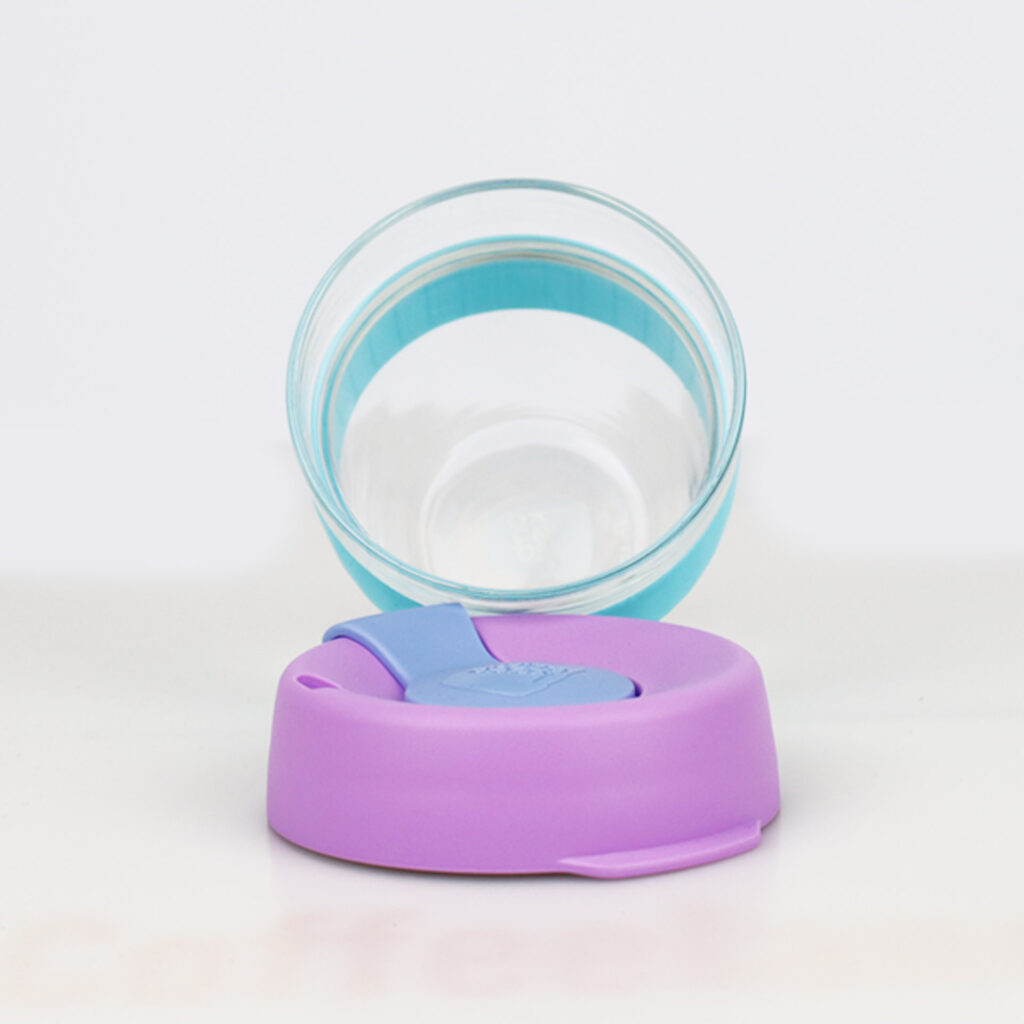 KeepCup Brew S sklo fialová/slabo modrá