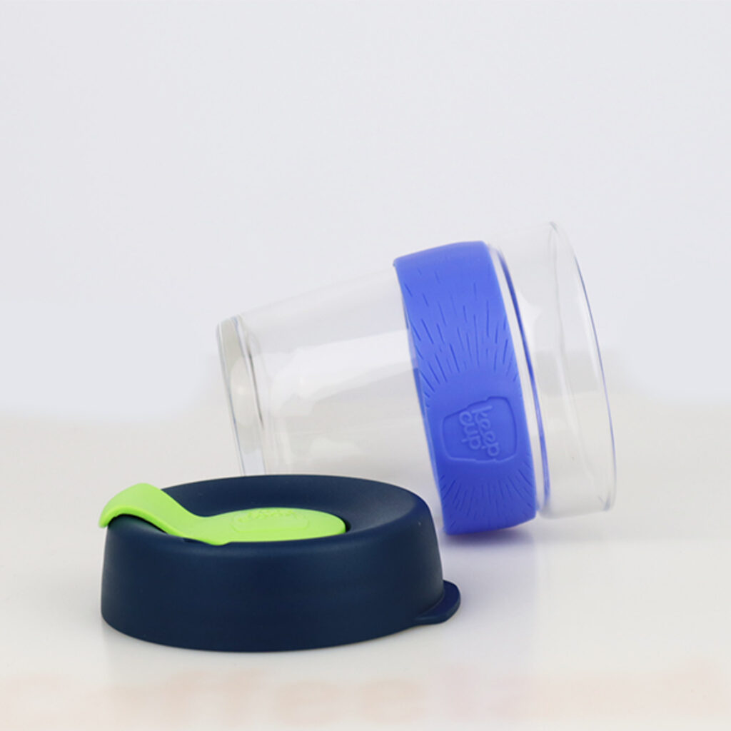 KeepCup Brew sklo M zeleno/modrá