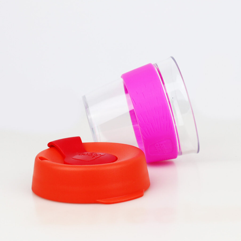 KeepCup orig. S sklo červ/ruž, zel/modrá