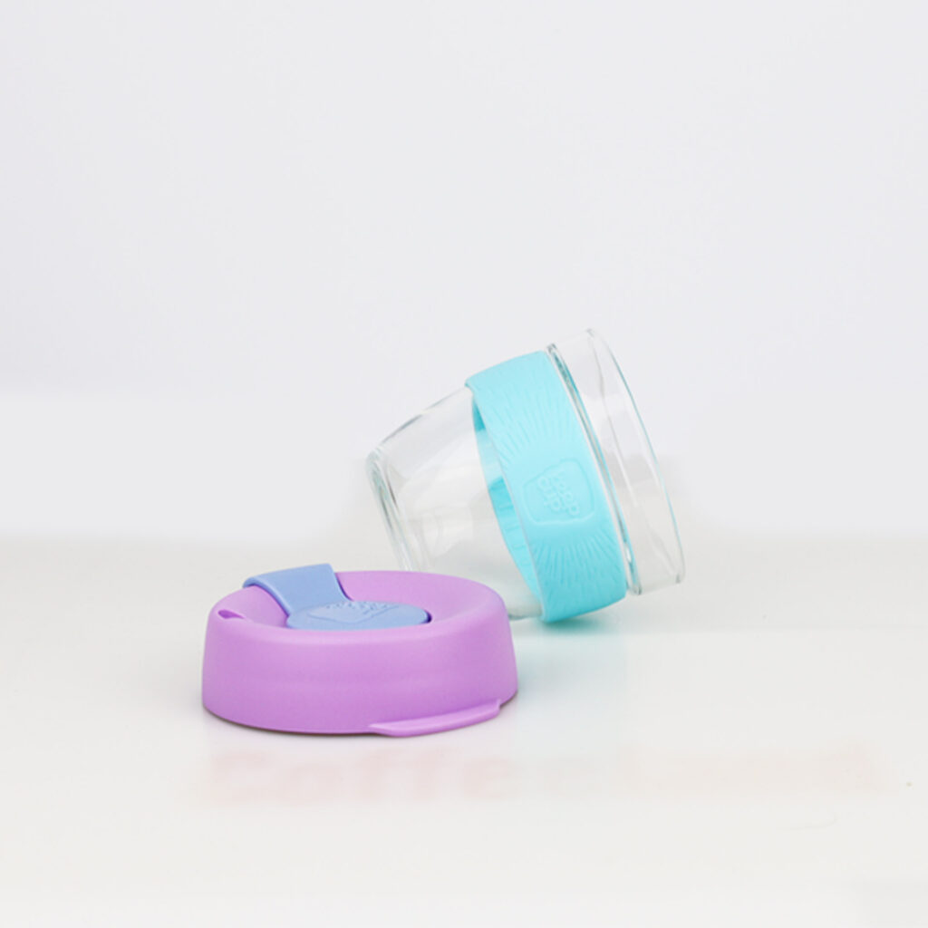 KeepCup Brew S sklo fialová/slabo modrá