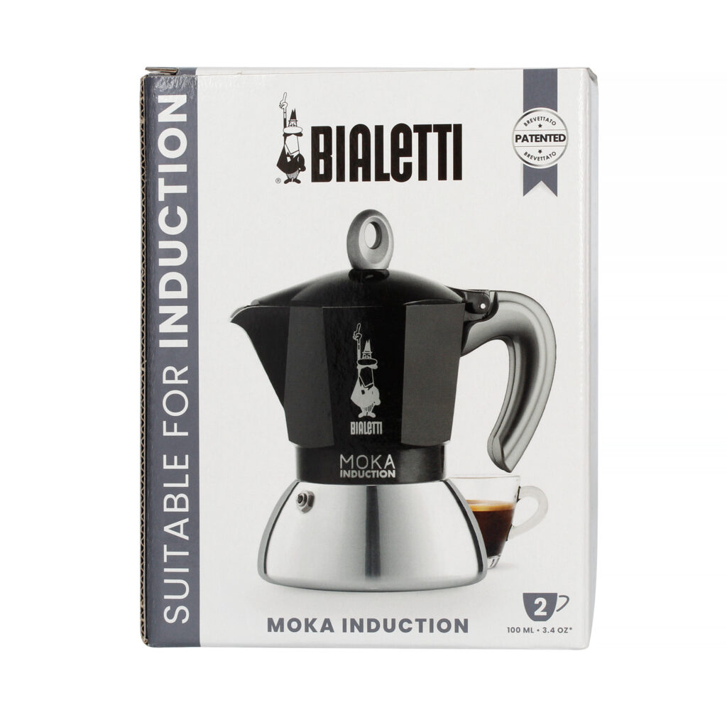 Bialetti New Moka Indukcia 2 porcie čierna