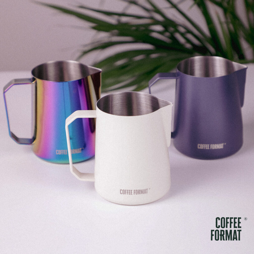 Džezva na mlieko Coffee Format MP-01 Sand White