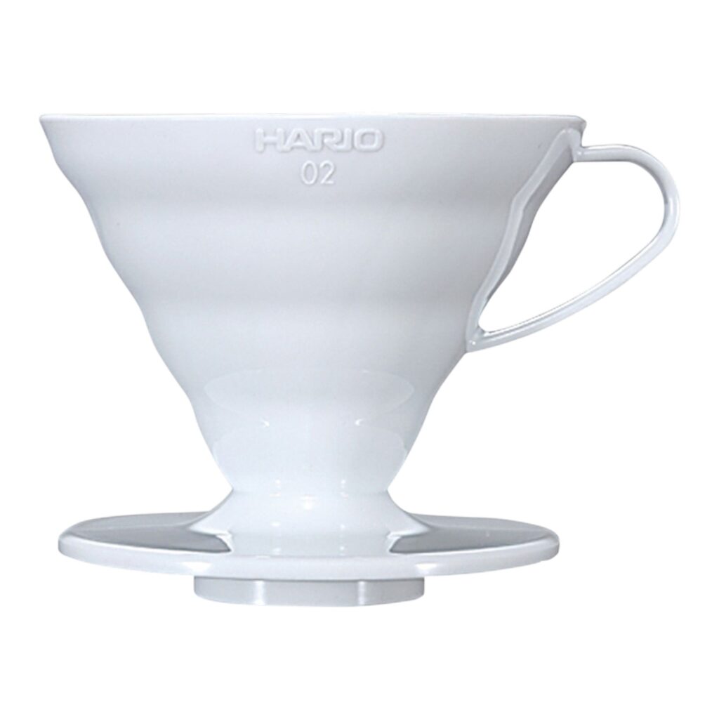 HARIO V60-02 plastový dripper (biely)
