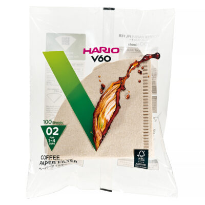HARIO hnedé papierové filtre V60-2 (100ks)