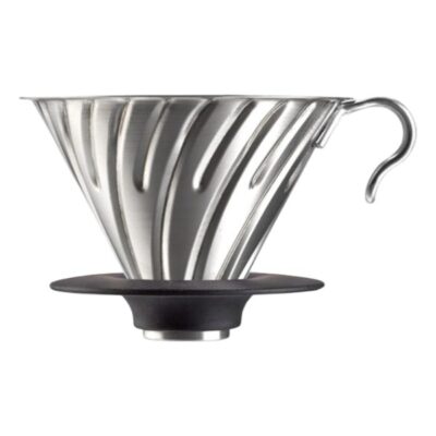 Hario V60-02 Kovový dripper so silikónom