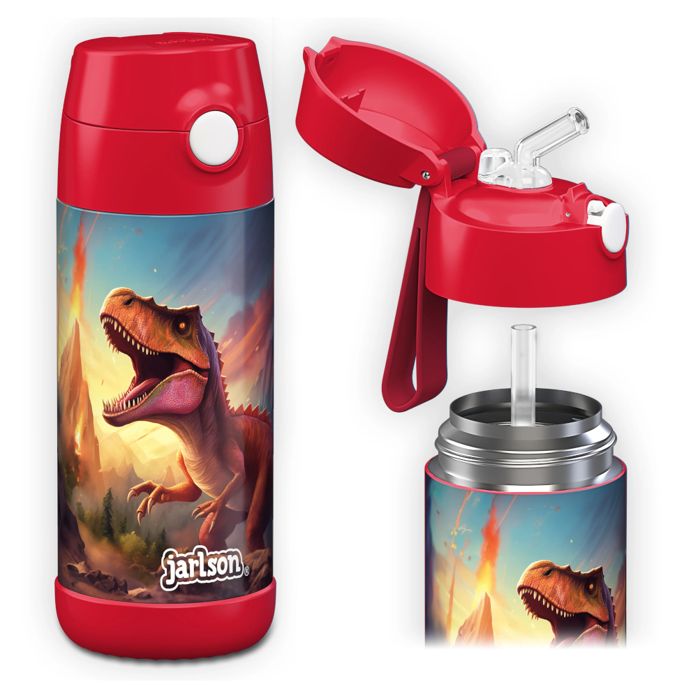 Jarlson – Detská fľaša CHARLI 350 ml – DINOSAUR 2.