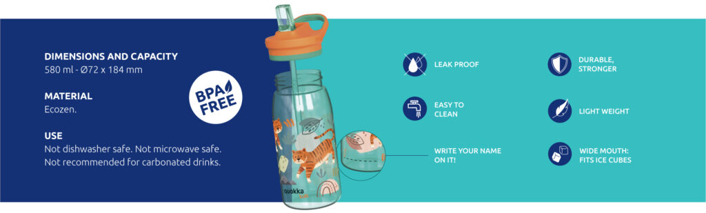 QUOKKA ECOZEN flaša 580 ml GLOW – FOREST