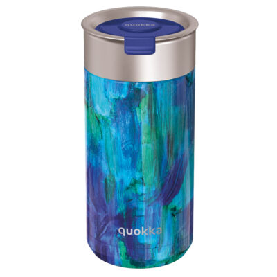 QUOKKA termohrnček 400 ml – BLUE PAINT