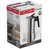 PEDRINI Moka Induction – Steel (4 šálky)
